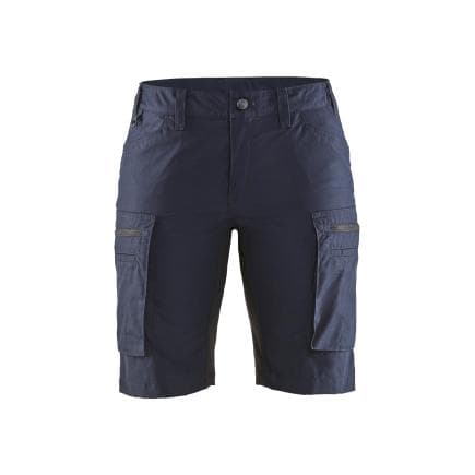 BLAKLADER 714918458699C44 - Short Service stretch femme Marine foncé/Noir