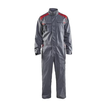 BLAKLADER 605418009456C46 - Combinaison Industry manches longues Gris clair/Rouge