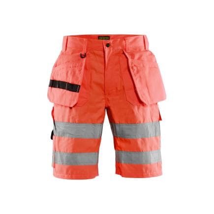 BLAKLADER 153518115500C48 - Short artisan haute-visibilité Class 2 Rouge