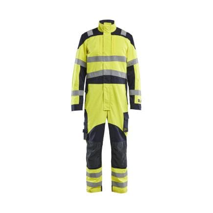 BLAKLADER 608915123389C54 - Combinaison multinormes inhérent Hi Vis Jaune/Marine