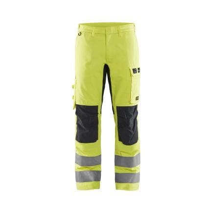 BLAKLADER 178815123389C54 - Pantalon multinormes inhérent stretch Jaune/Marine