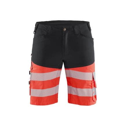 BLAKLADER 154118119955C48 - Short haute-visibilité stretch Noir/Rouge