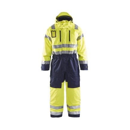 BLAKLADER 676319773389C54 - Combinaison hiver manches longues haute-visibilité Jaune/Marine