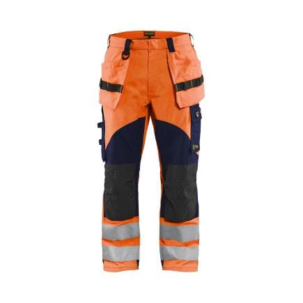 BLAKLADER 158915135389C56 - Pantalon multinormes inhérent Orange/Marine