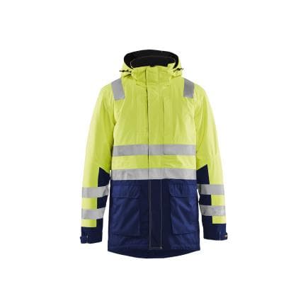 BLAKLADER 449519873389M - Parka hiver haute-visibilité Jaune/Marine