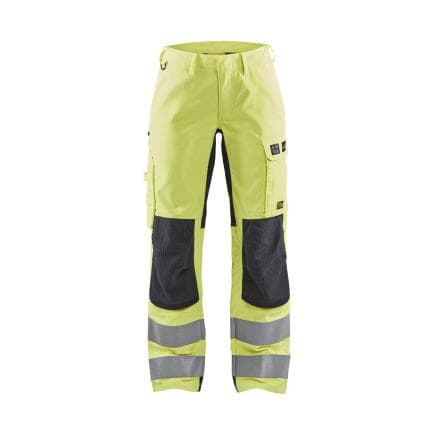 BLAKLADER 719115123389C40 - Pantalon multinormes inhérent stretch femme Jaune/Marine