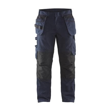 BLAKLADER 149613308699C50 - Pantalon Service stretch avec poches flottantes Marine foncé/Noir