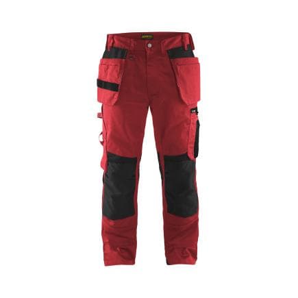 BLAKLADER 155518605699C52 - Pantalon artisan Rouge/Noir