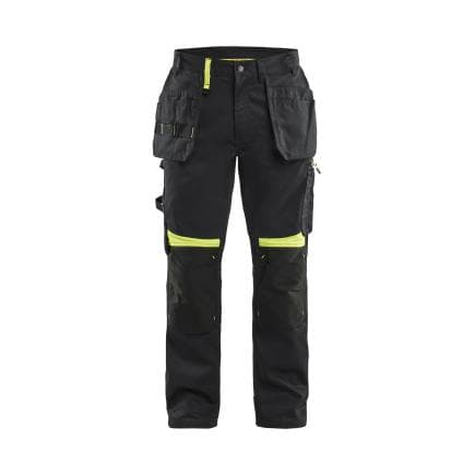 BLAKLADER 155518609933C46 - Pantalon artisan Noir/Jaune