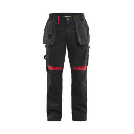 BLAKLADER 155518609956C56 - Pantalon artisan Noir/Rouge