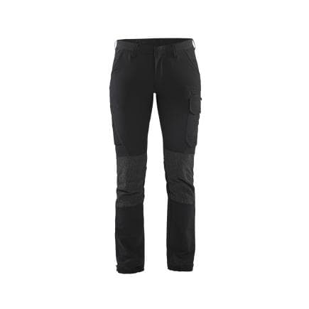 BLAKLADER 712216459998C40 - Pantalon Service stretch 4D femme Noir/Gris foncé