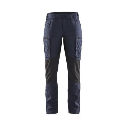 BLAKLADER 715918458699C36 - Pantalon Service stretch femme Marine foncé/Noir