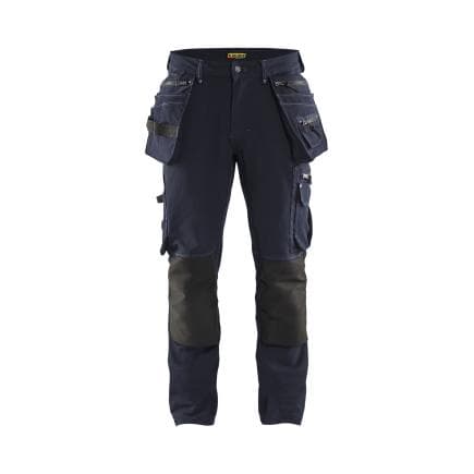 BLAKLADER 199816448699C54 - Pantalon X1900 artisan stretch 4D Marine foncé/Noir