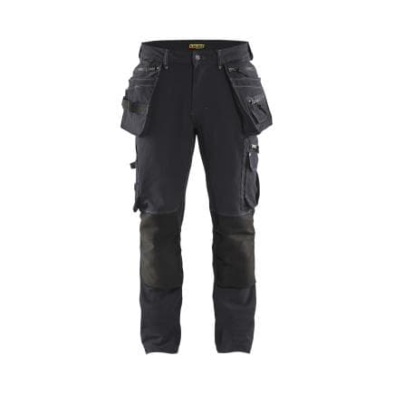 BLAKLADER 199816449899C50 - Pantalon X1900 artisan stretch 4D Gris foncé/Noir