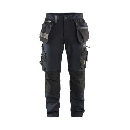 BLAKLADER 159913438699C54 - Pantalon artisan avec stretch Marine foncé/Noir