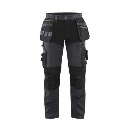 BLAKLADER 159913439899C52 - Pantalon artisan avec stretch Gris foncé/Noir
