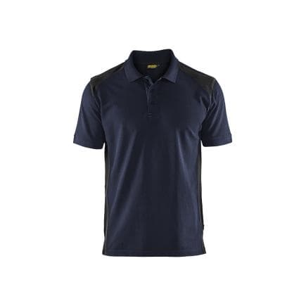 BLAKLADER 332410508699XL - Polo piqué Marine foncé/Noir