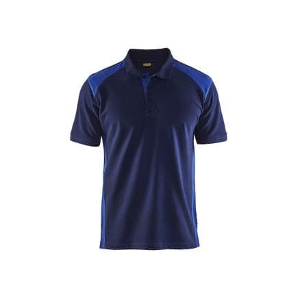 BLAKLADER 332410508985L - Polo piqué Marine/Bleu roi