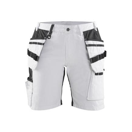 BLAKLADER 717110001099C42 - Short de peintre avec stretch Femme X1900 Blanc/Noir