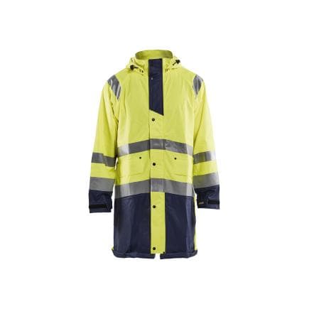 BLAKLADER 432420003389M - Veste de pluie haute visibilité Level 1 Jaune/Marine