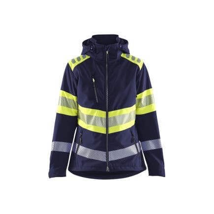 BLAKLADER 440425138933M - Veste Softshell haute-visibilité femme Marine/Jaune