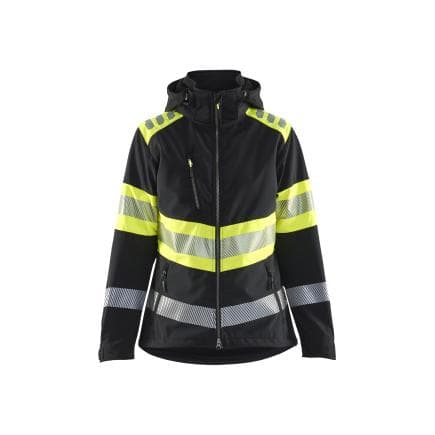 BLAKLADER 440425139933XS - Veste Softshell haute-visibilité femme Noir/Jaune