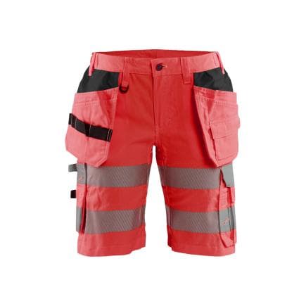 BLAKLADER 718618115500C46 - Short avec stretch haute-visibilité femme Rouge