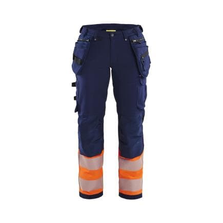 BLAKLADER 719316428953C38 - Pantalon stretch 4D haute-visibilité femme Marine/Orange