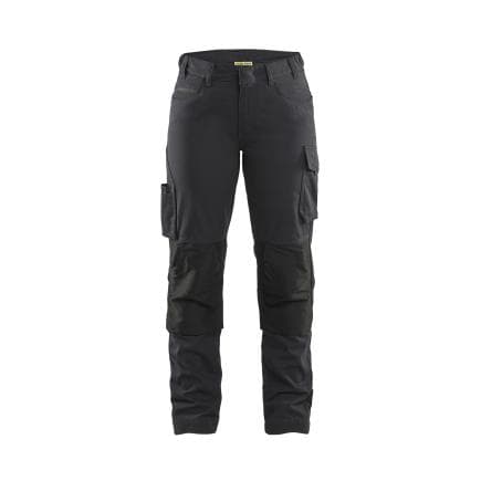 BLAKLADER 719513309998C36 - Pantalon Service avec stretch femme Noir/Gris foncé