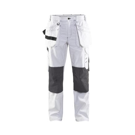 BLAKLADER 713112101098D19 - Pantalon peintre femme Blanc/Gris foncé