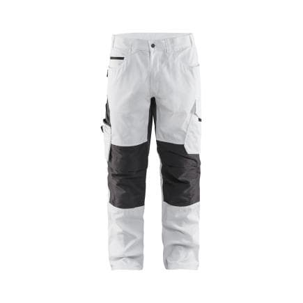 BLAKLADER 109513301098C52 - Pantalon peintre avec stretch Blanc/Gris foncé