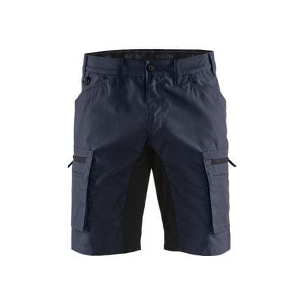 BLAKLADER 144918458699C48 - Short Service stretch Marine foncé/Noir