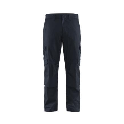 BLAKLADER 144818328699C54 - Pantalon Industry avec poches genouillères stretch 2D Marine foncé/Noir