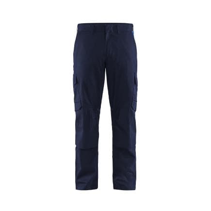 BLAKLADER 144818328985C48 - Pantalon Industry avec poches genouillères stretch 2D Marine/Bleu roi