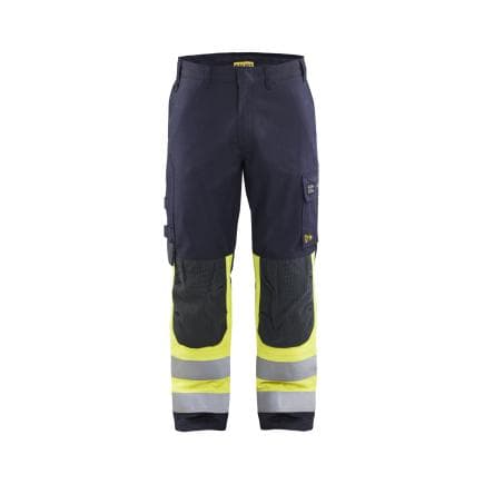 BLAKLADER 148815128933C156 - Pantalon multinormes inhérent Marine/Jaune