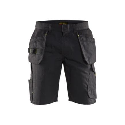 BLAKLADER 149413309933C50 - Short Service avec poches flottantes Noir/Jaune