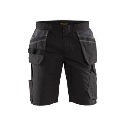 BLAKLADER 149413309998C48 - Short Service avec poches flottantes Noir/Gris foncé