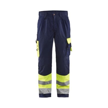 BLAKLADER 158418603389C50 - Pantalon artisan haute-visibilité Jaune/Marine