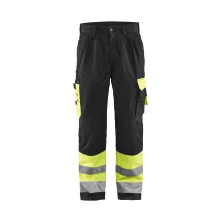 BLAKLADER 158418603399C56 - Pantalon artisan haute-visibilité Jaune/Noir