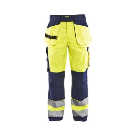 BLAKLADER 153318603389C52 - Pantalon haute-visibilité Jaune/Marine