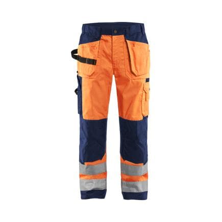BLAKLADER 153318605389C150 - Pantalon haute-visibilité Orange/Marine