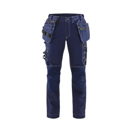 BLAKLADER 713013708800C38 - Pantalon artisan avec stretch femme Marine