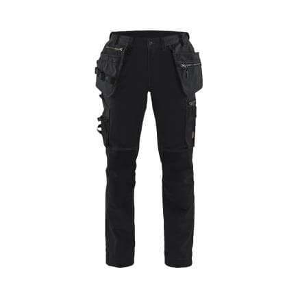 BLAKLADER 713013709999C40 - Pantalon artisan avec stretch femme Noir