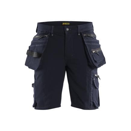 BLAKLADER 198816448699C50 - Short X1900 artisan stretch 4D Marine foncé/Noir