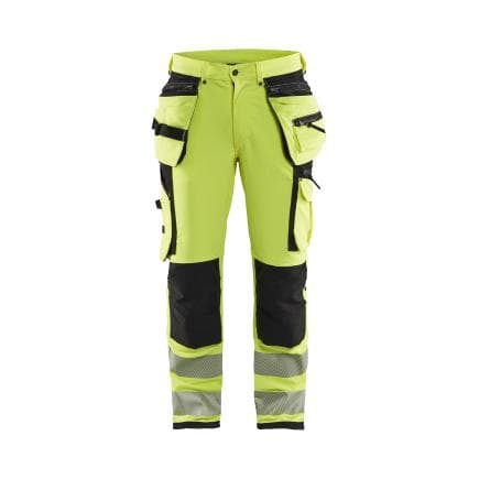 BLAKLADER 199716423399D88 - Pantalon haute-visibilité stretch 4D Jaune/Noir
