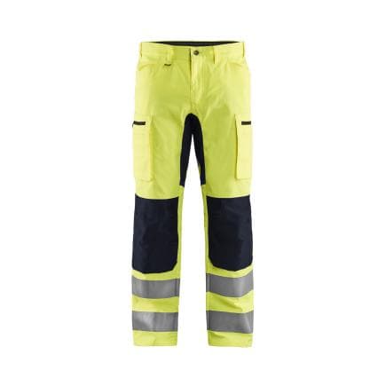 BLAKLADER 158518113399C50 - Pantalon haute-visibilité avec stretch Jaune/Noir