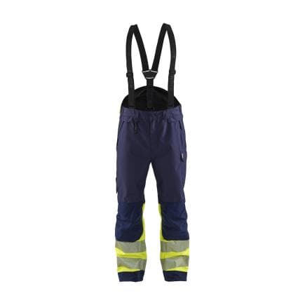 BLAKLADER 187719778933MS - Cotte à bretelles haute-visibilité Marine/Jaune
