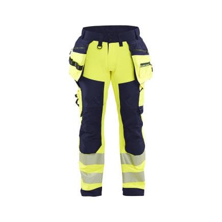 BLAKLADER 182025133389C50 - Pantalon Softshell haute-visibilité Jaune/Marine