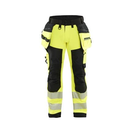 BLAKLADER 182025133399C52 - Pantalon Softshell haute-visibilité Jaune/Noir