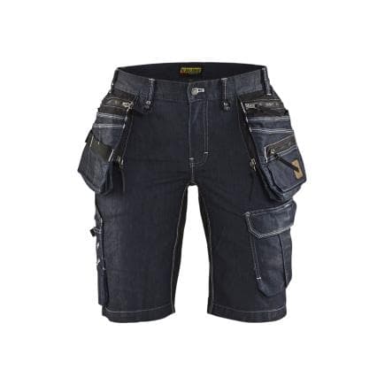 BLAKLADER 799211418999C42 - Short X1900 artisan denim stretch 2D femme Marine/Noir